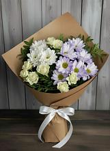 Букет цветов из:  Хризантемы и Розы в Алапаевске