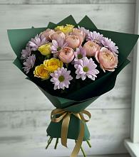 Букет цветов из:  Хризантемы и Розы в Алапаевске