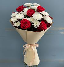 Букет цветов из:  Розы и Хризантемы в Алапаевске