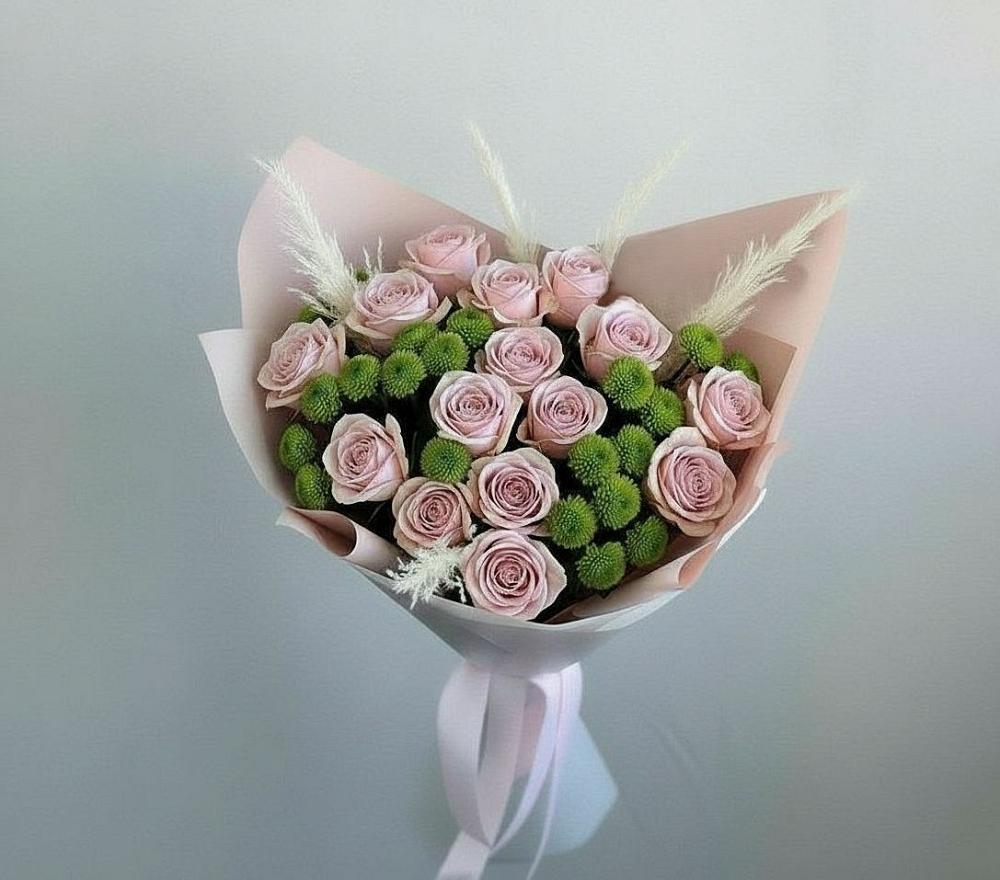 Букет цветов из: Розы и Хризантемы в Алапаевске