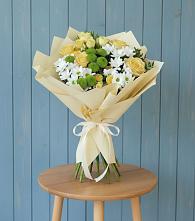 Букет цветов из:  Хризантемы и Розы #REPLACE_PRED# Алапаевске