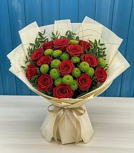 Букет цветов из:  Розы и Хризантемы в Алапаевске